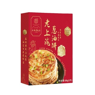 豫园制造 上海老饭店老上海葱油饼500g×10袋 半成品早餐手抓饼