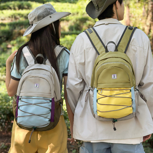 轻便户外旅行休闲运动登山包男女抽绳背包高颜值大学生上课双肩包