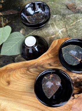 永和镇吉州窑木叶盏发源地真树叶主人杯桑叶菩提叶天目盏茶杯单杯