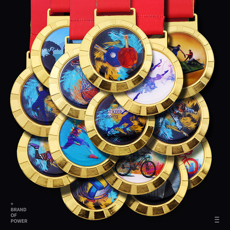 水晶奖牌金属挂牌定制定做马拉松儿童学校比赛一等奖冠军金牌篮球