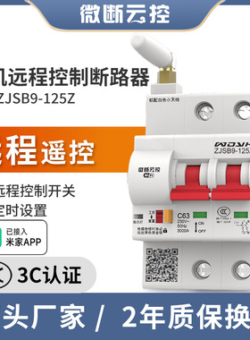 已接入米家APP智能空气开关WIFI通断空开远程控制手机遥控断路器