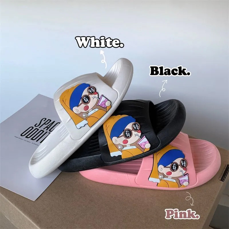 NTG四季卡通拖鞋女外出家用浴室洗澡学生宿舍情侣耐磨防滑拖鞋男