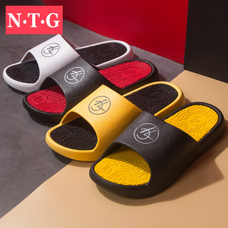 Harbor Wind Trend Versatile slipper fashion outdoors Korean Edition ins soft sole outdoor Sandy beach non-slip Word towin the Home Fabric , Home slippers/Mules/Cotton mop/Home shoes  category - from Buy2taobao.com to provide professional Taobao agent buy service