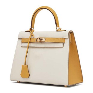 日本ぜいた秋冬热销包包女真皮凯莉包二代手掌纹牛皮高级感大容量