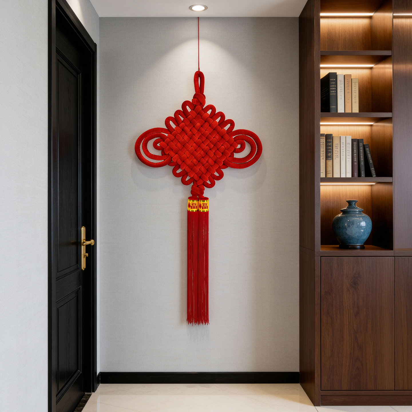 福林结高档中国结挂件客厅玄关入户门乔迁挂饰大号新年2025新款,特色手工艺,中国结,淘宝优惠券,粉丝福利购,淘宝优惠卷