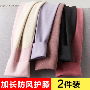 德绒秋裤女内穿新款纯棉加绒加厚紧身打底线裤衬裤蚕丝护膝保暖裤