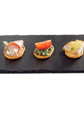 ins网红餐具slate cheese board黑岩石板餐盘西餐垫甜品牛排盘子