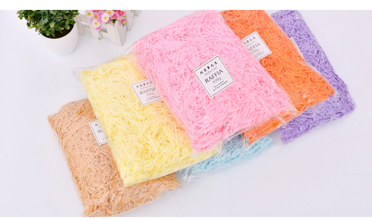 填充物礼物盒礼盒包装婚礼用品喜糖盒碎纸条彩纸丝拉菲草100g|ruв категории офисное оборудование/расходные материалы/соответствующие услуги, упаковочного оборудования/знаки и расходных материалов, подарочная коробка - от Buy2taobao.com для оказания профессиональной услуги покупки агента Taobao