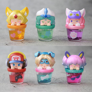 王者荣耀Q版盲盒手办萌趣豆盲袋摇摇特饮萌粒摆件孙策大乔蔡文姬