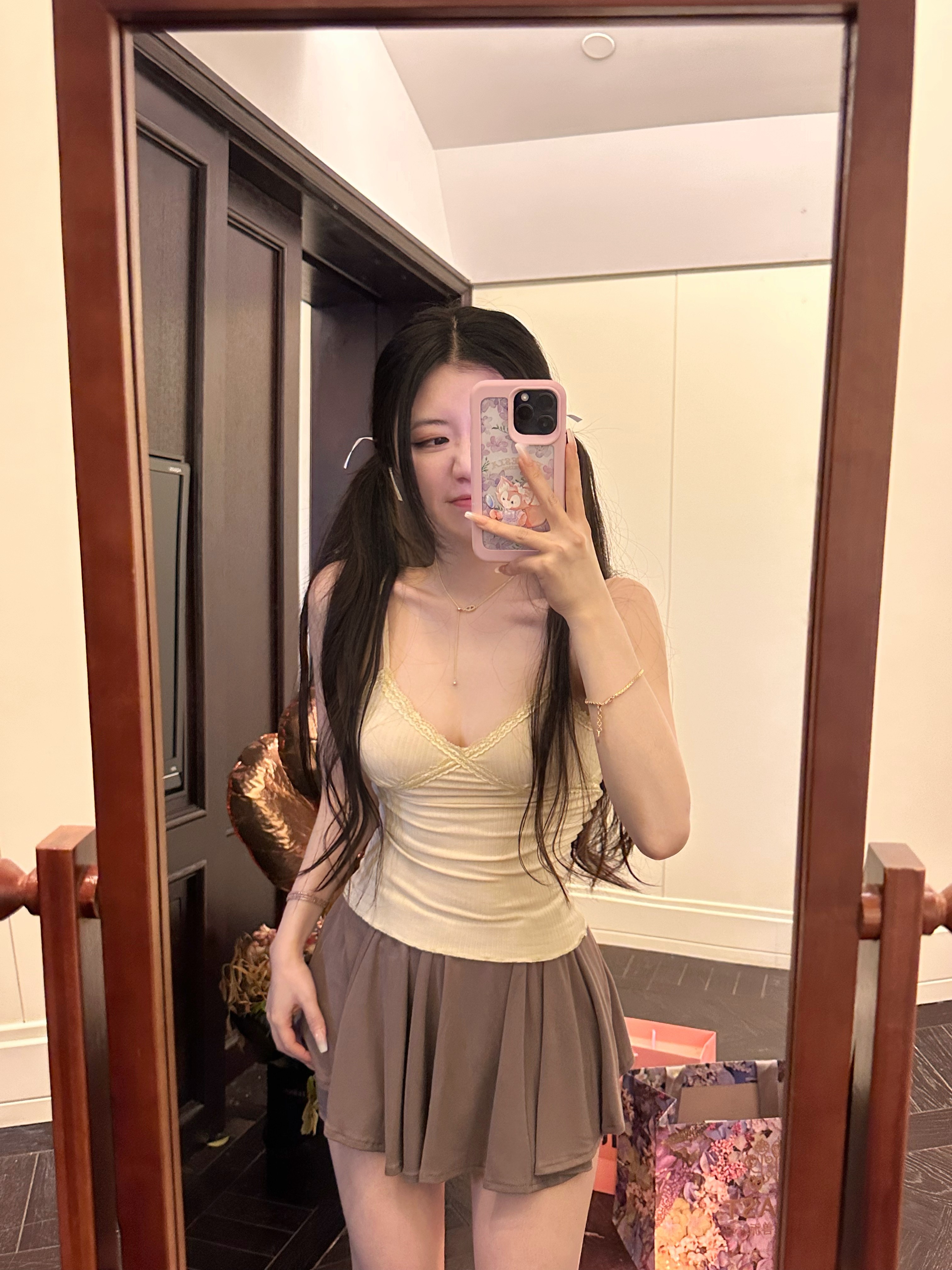 蕾丝全包边吊带肩带可调节纯欲