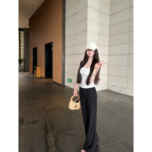 JAMAIS VU【优越裤型】美女通勤常服 巨好穿 微喇西装百搭休闲裤