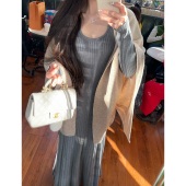 收腰内搭连衣裙 冬日美学 JAMAIS 加厚 新晋垂坠感 披肩套装