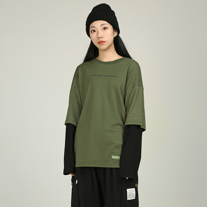 °×ÖçWALKER ¼ÙÁ½¼þ³¤Ðä´¿ÃÞTÐôÄÐŮͬ¿î¹¤×°OVERSIZE´òµ×ÉÀÇï¿î³±