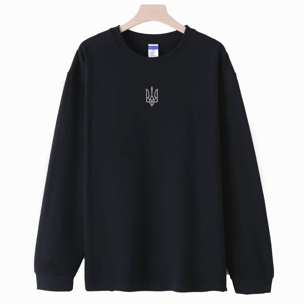 【三叉戟】纯棉长袖T恤乌克兰Ukraine文化衫圆领宽松秋冬长T恤