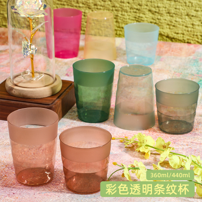 批发学生宿舍彩色磨砂塑料漱口杯