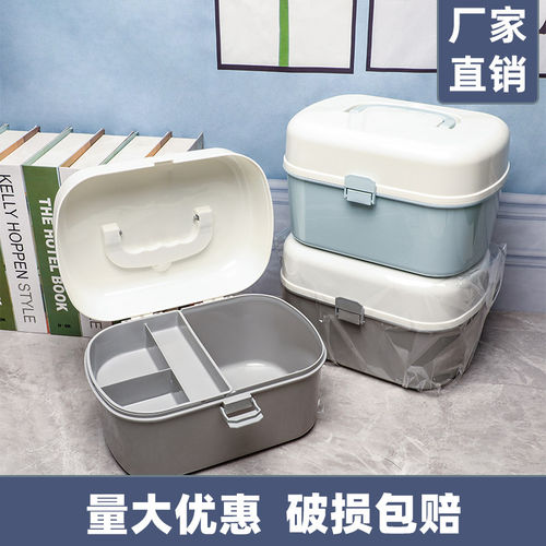 批发彩色手提翻盖塑料收纳箱