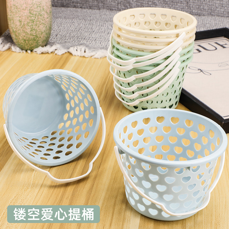 草莓篮塑料无盖水果篮鸡蛋篮圆形镂空采摘篮樱桃小番茄杨梅包装篮