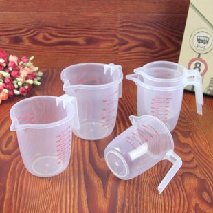 500 800 1000 2000ml透明塑料量杯溶液杯带刻度计量杯加厚量杯