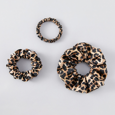 Cnsilk100%桑蚕丝真丝发圈大肠圈不伤发头饰马尾发绳皮筋高弹力