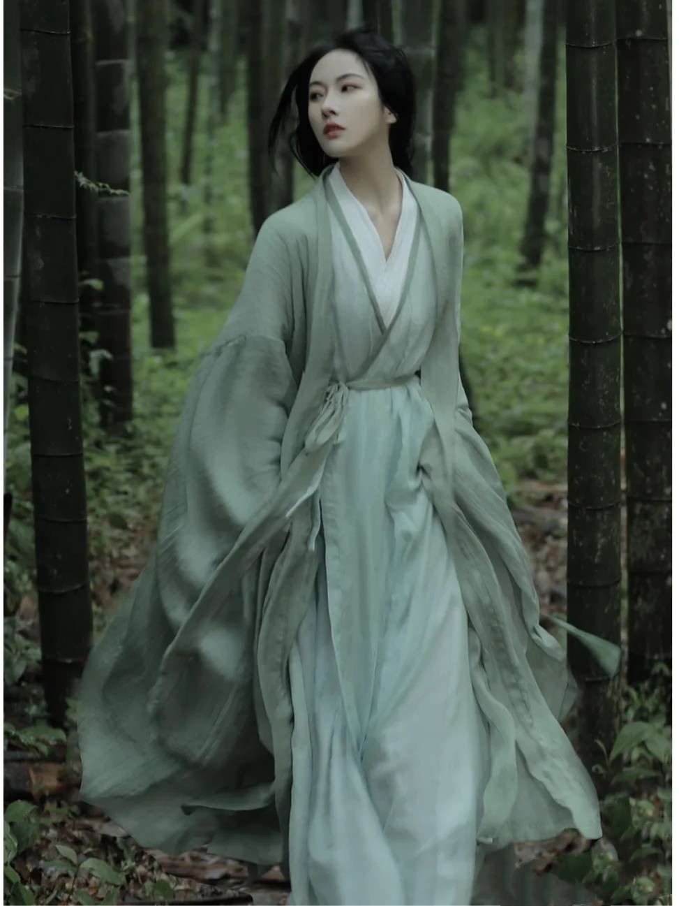 清冷系晋制汉服女装仙气飘逸古风广袖流仙裙女魏晋风古装成人女款