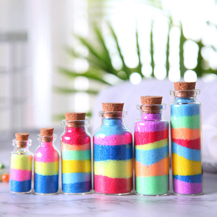 迷你小瓶子许愿玻璃瓶空瓶旅行收集瓶木塞心愿瓶diy沙漠装沙纸条