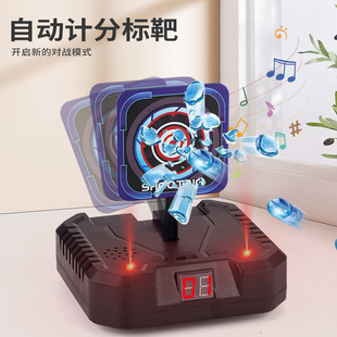 新品软弹 儿童玩具枪标靶 电动可移动 有声效 可积分男女孩玩具