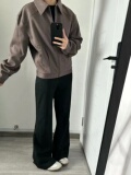 【网图有货】秋季潮流痞帅休闲垫肩夹克宽松短款上衣2550/P75，男装夹克，星座205-3