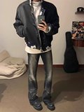 【网图有货】美式复古棒球服夹克男秋季百搭宽松潮流外套0132/P75，男装夹克，星座205-3