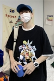 夏季卡通港风宽松字母印花短袖T恤潮流205-3#T15/P25，男装T恤，星座205-3