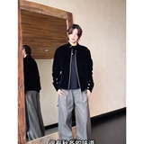 网图秋季美拉德摩登年代复古绒皮哈灵顿立领夹克J0086/P80，男装夹克，星座205-3