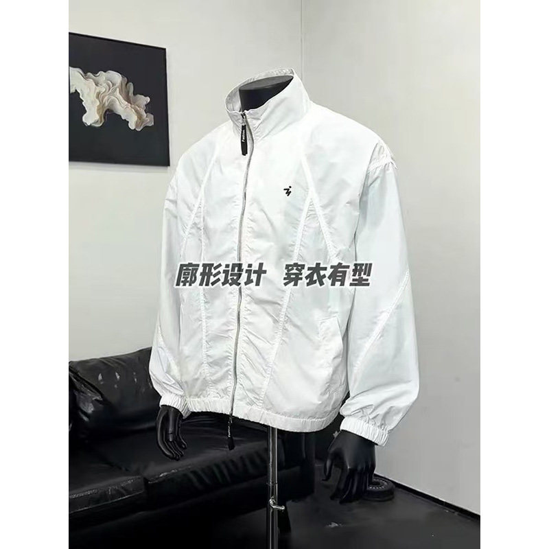 网图 5色 UPF50+夏季多巴胺宽松立领冰丝机能防晒衣男FS005/P55图片