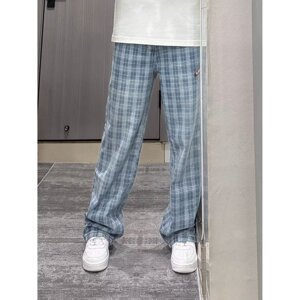 现货 美式复古小众水洗竹节纹直筒牛仔裤7036/特P45图片