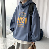 卫衣男春秋套头新款情侣连帽宽松潮流慵懒风外套205-3#WY2030/P50，男装卫衣，星座205-3