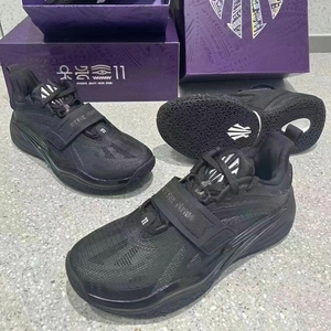 欧文1代KAI1球场艺术家 黑武士氮科技低帮青年版篮球鞋112421102S