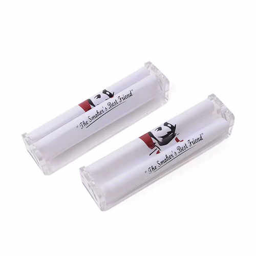 亚克力塑料78mm滚筒器直径8mm不可调节便携卷烟器