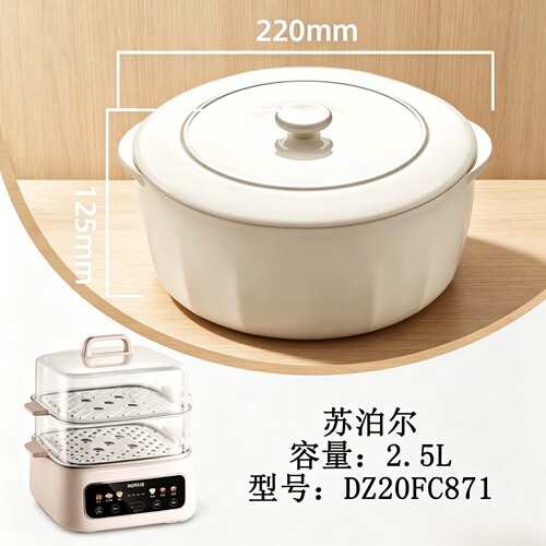 苏泊尔DZ20FC871条纹陶瓷内胆盖