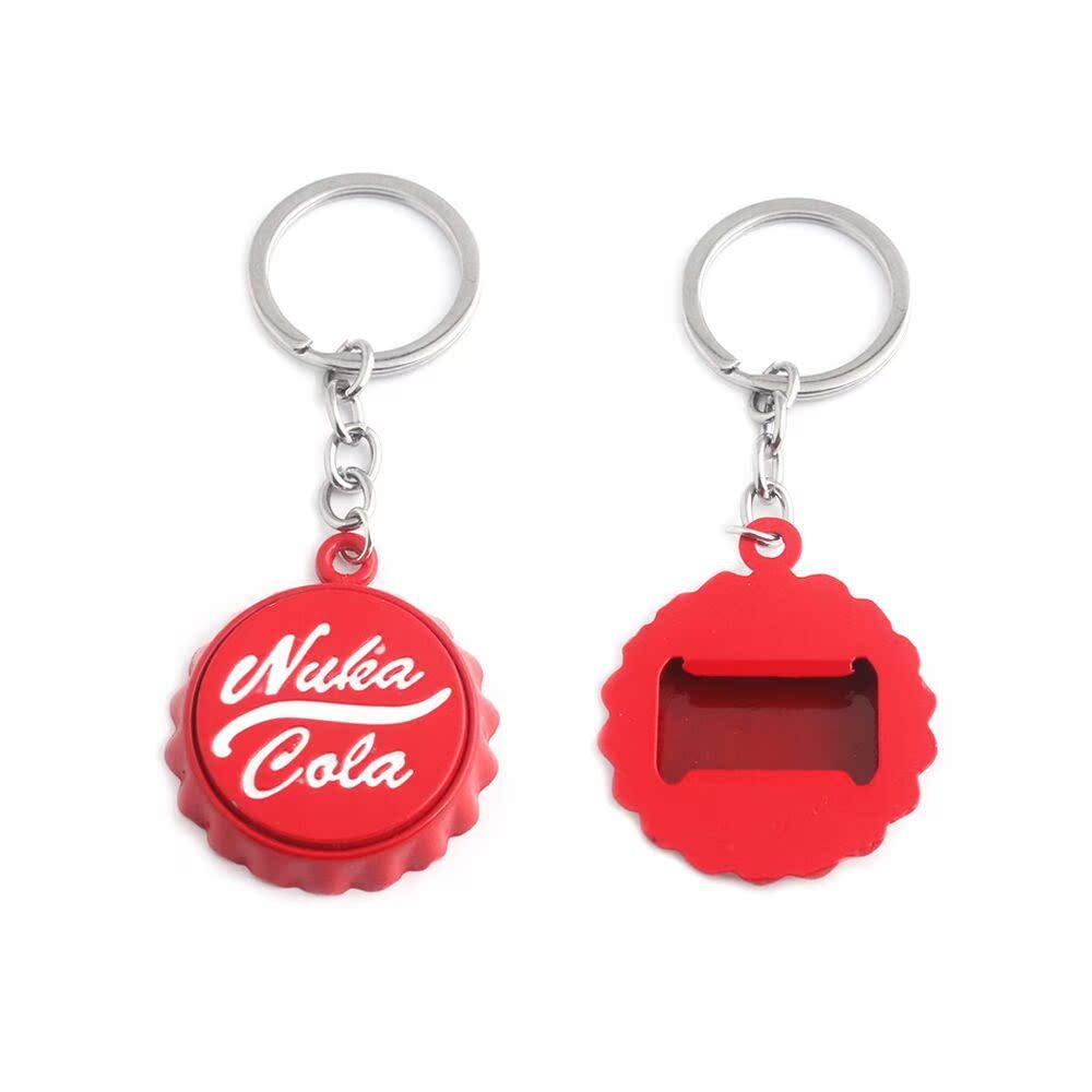 Game perimeter Radiation 4 Nuka Cola Coke bottle cap Key buckle alloy Bottle opener Pendant Sellingin the Festive supplies/Gift , Gift ideas , Keychain  category - from Buy2taobao.com to provide professional Taobao agent buy service
