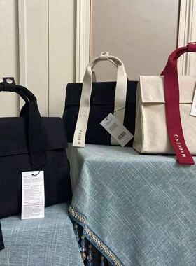 韩国小众通勤实用大容量帆布包单肩手提斜挎女包