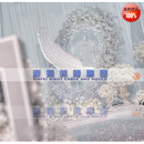 婚礼展台门亭泡沫雕塑婚庆舞台布景道具羽毛字母定制 厂家直销欧式