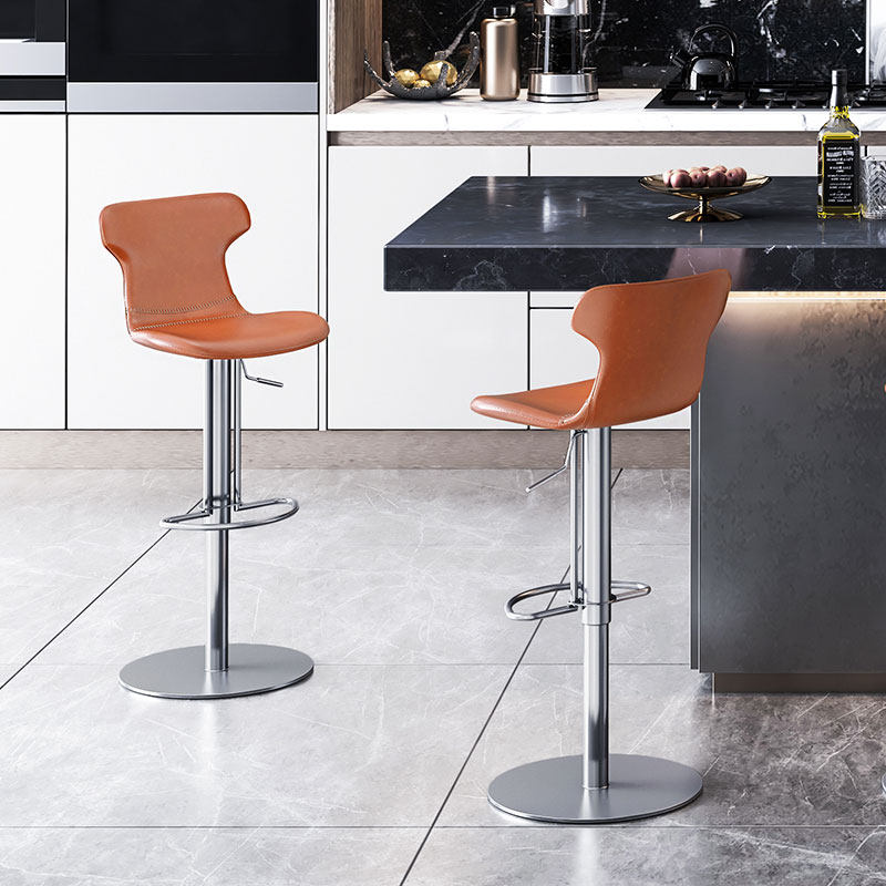 吧椅设计师款轻奢意式家用可升降旋转高脚凳吧台椅子799  7209,住宅家具,家用高脚椅,淘宝优惠券,粉丝福利购,淘宝优惠卷