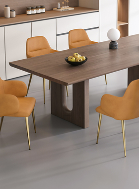 Liwur设计师艺术椅子高级感餐椅轻奢意式极简高端 别墅扶手靠背椅