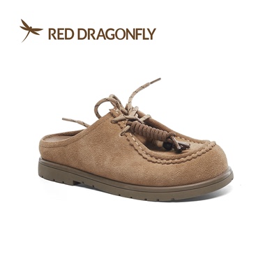 红蜻蜓春牛皮勃肯鞋女单鞋休闲鞋