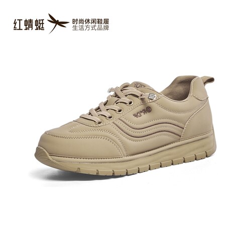 红蜻蜓秋季女阿甘德训鞋休闲厚底