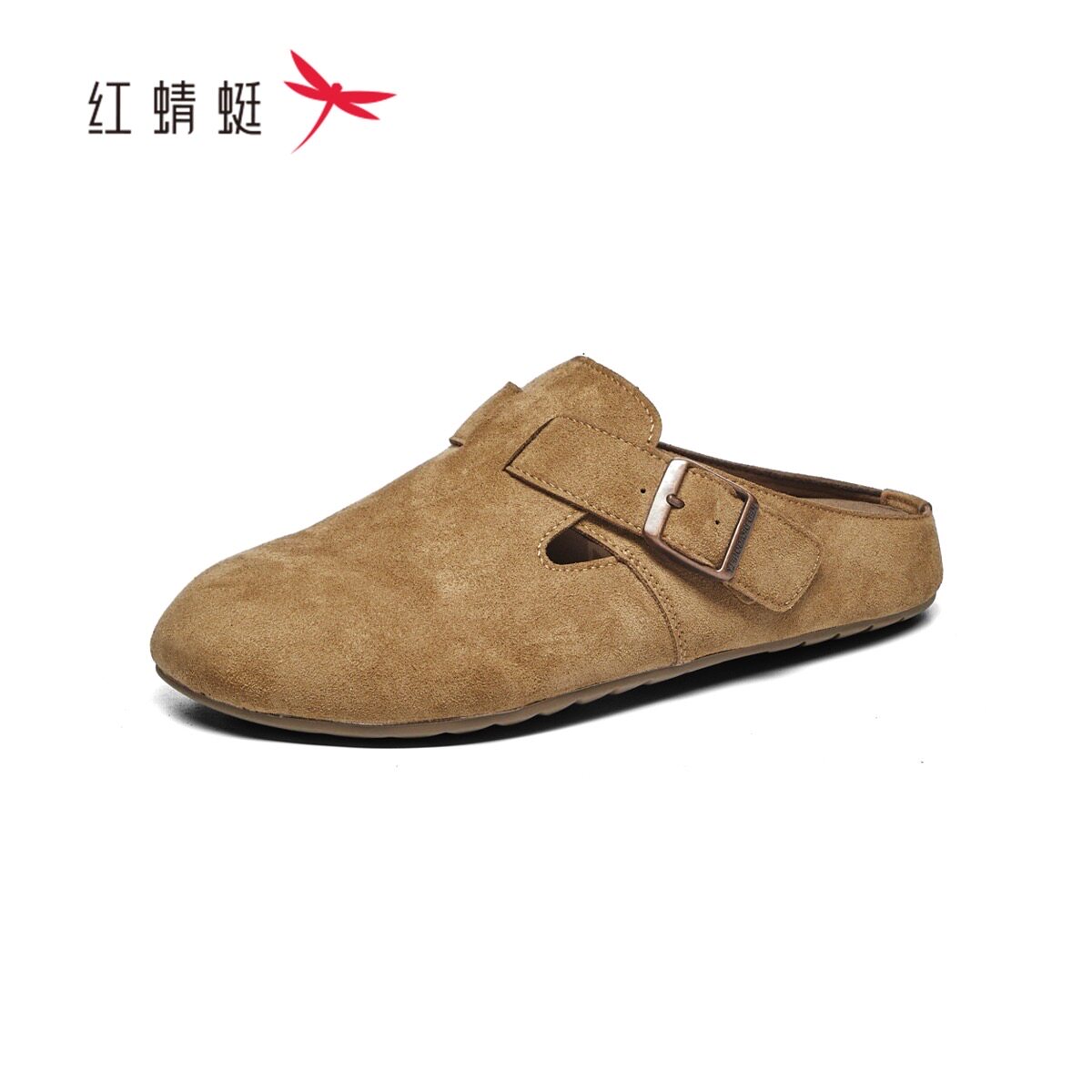 红蜻蜓25春季女式单鞋BC61019051勃肯鞋包头女鞋半拖鞋BC61019052
