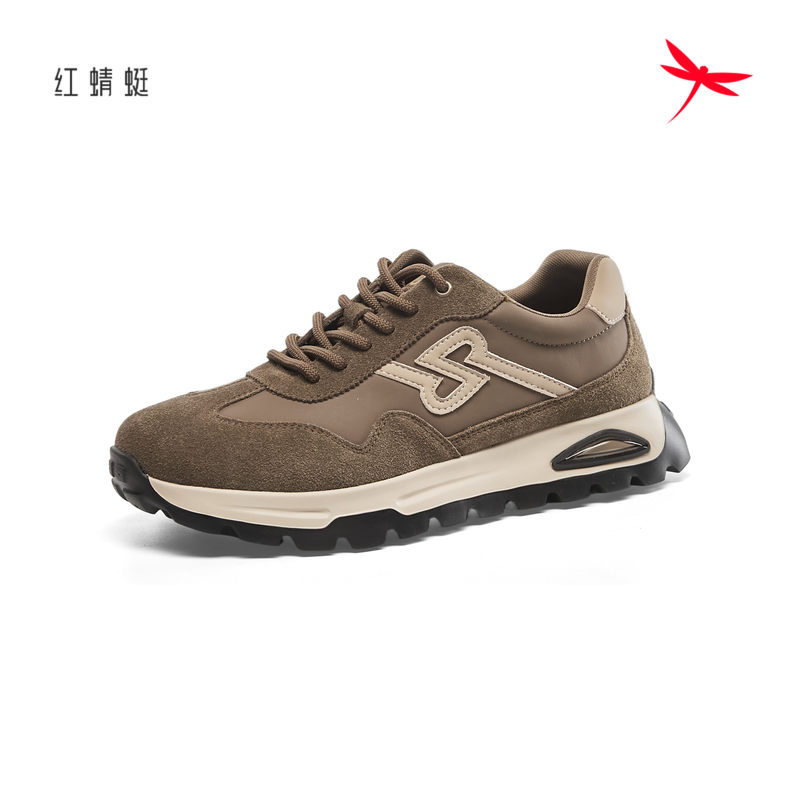 红蜻蜓秋男单阿甘鞋休闲运动德训