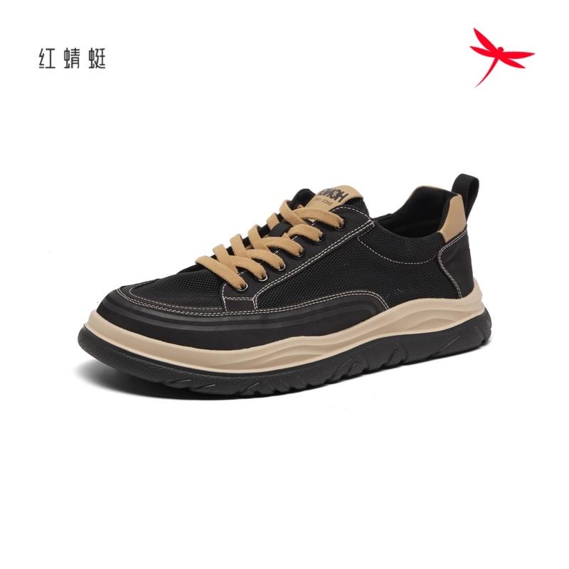 红蜻蜓新春款男士板鞋休闲商务