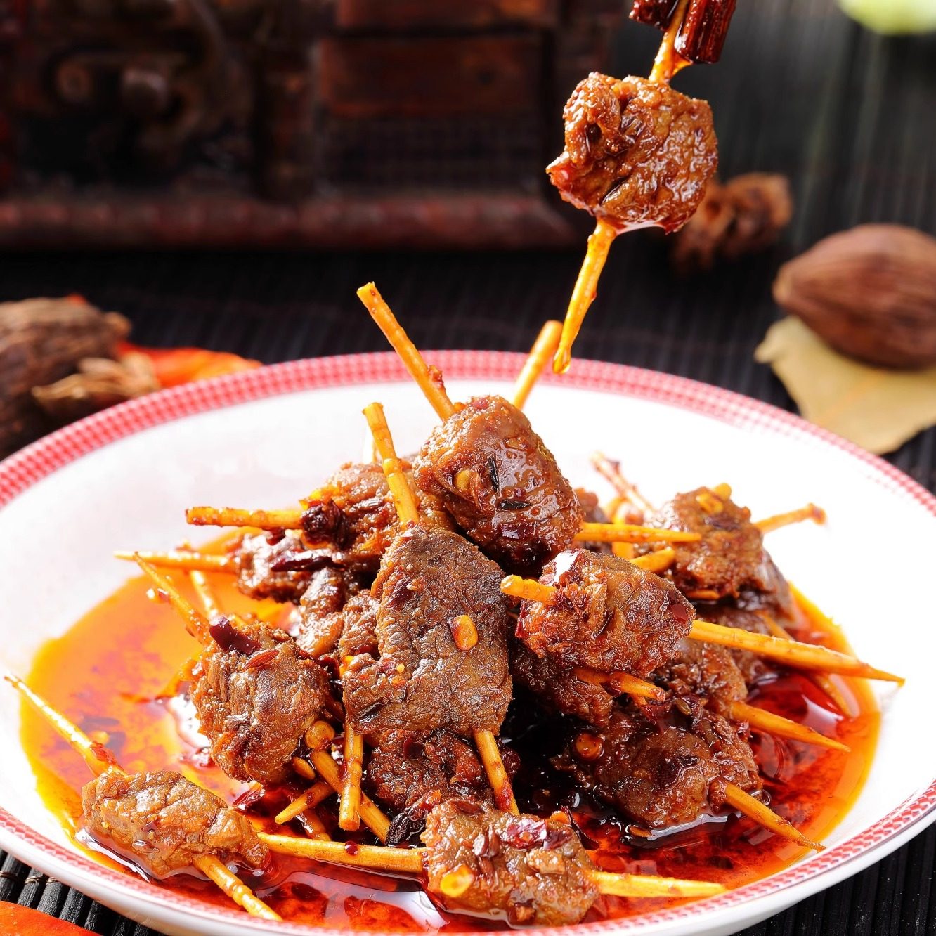 辣谜  湖南正宗香辣麻辣办公室零食 牙签牛肉