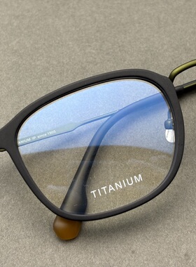 增永GMS808日系风格纯钛板材大框可配近视方框复古男生变色眼镜框