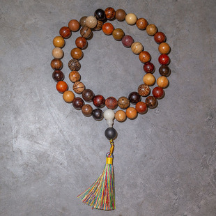 多宝珠木质手串项链紫檀木花梨木山檀木沉香木天然佛珠车挂挂件