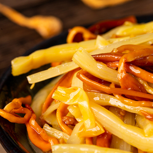 山民虫草花三丝200g*4袋即食鲜嫩开胃虫草金针菇笋丝下饭菜温州